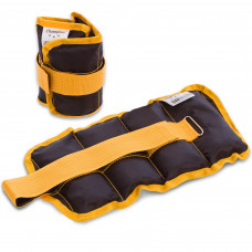 Обважнювачі-манжети для рук і ніг Zelart ZA-2072-2 2x1,0кг жовтий