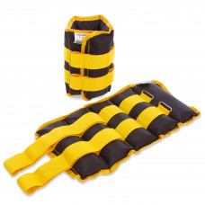 Обважнювачі-манжети для рук і ніг Zelart ZA-2072-6 2x3кг жовтий