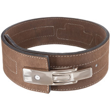 Пояс для пауерліфтингу з шкіряним карабіном VELO ZB-5784 ширина-10см розмір-S-XXL коричневий