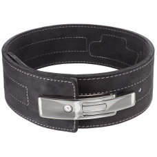 Пояс для пауерліфтингу з шкіряним карабіном VELO ZB-5785 ширина-10см розмір-S-XXL чорний