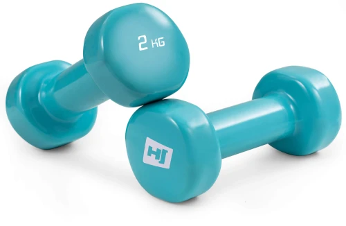 Набір круглих вінілових гантелей HS-V020DC 2х2 кг