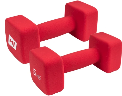 Набір гантелей неопренових квадратних HS-V050DS 2х5 кг