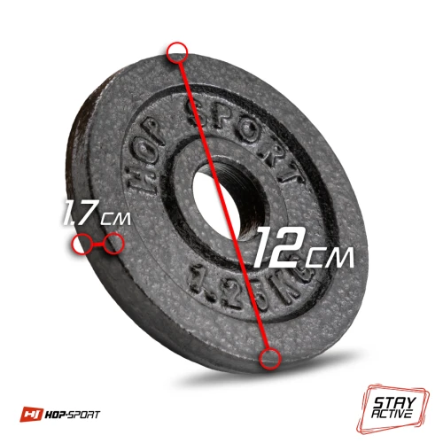 Диск металлический Hop-Sport 1,25кг