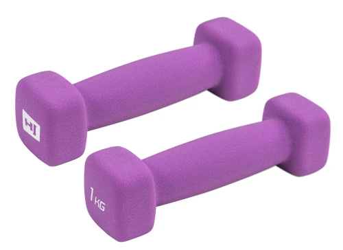 Набір гантелей неопренових квадратних HS-V010DS 2х1 кг