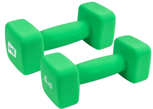 Набір гантелей неопренових квадратних HS-V040DS 2х4 кг