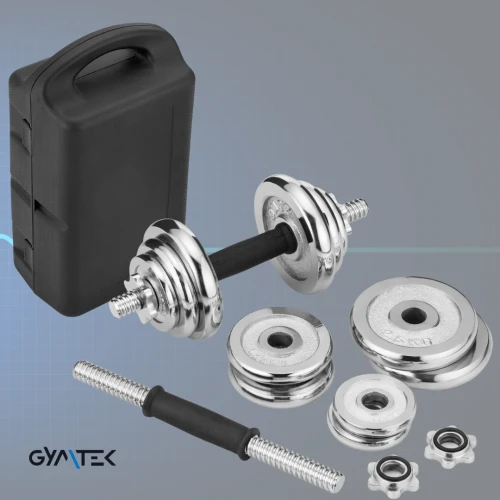 Переваги набору хромованих гантелей Gymtek