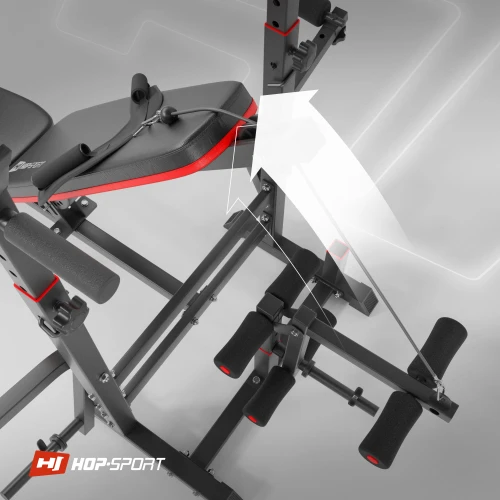 Жим ногами и тяга на наклонной скамье