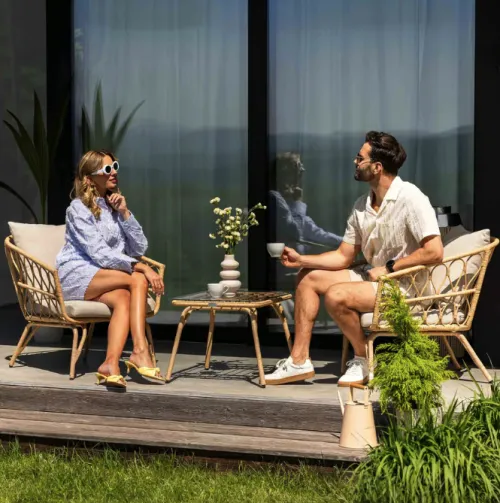 Балконні меблі з техноротанга