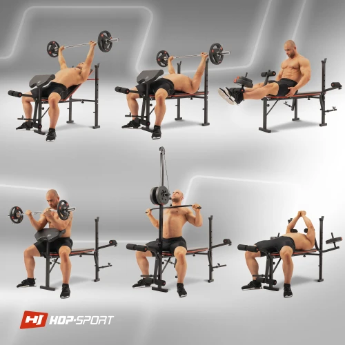 6 основных упражнений на скамье HS-1055 Pro