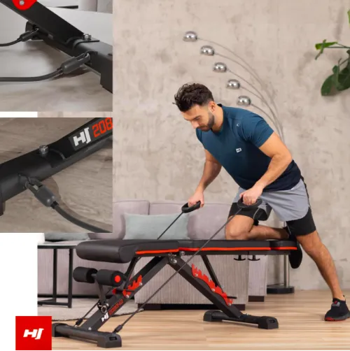 Эспандеры и регулируемый фиксатор ног: